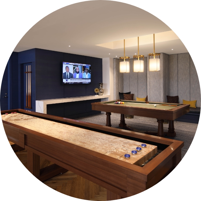 Shuffleboard and Pool Table