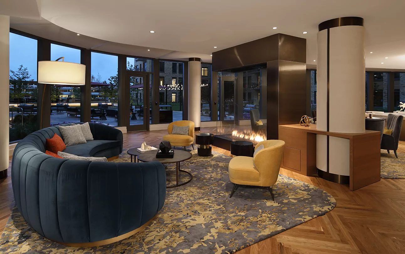 Large sofa and coffee table