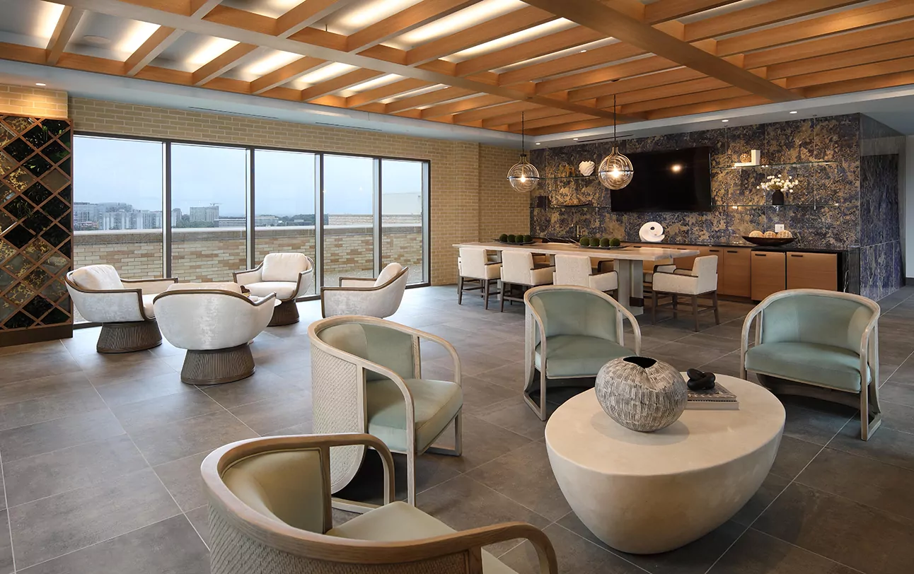 large room with chairs